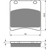 Brzdové obloženie GOLDFREN 085 AD  STREET