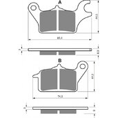 Brzdové obloženie GOLDFREN 357 S33 STREET FRONT