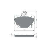 Brzdové obloženie GOLDFREN 113 S3