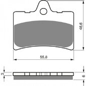 Brzdové obloženie GOLDFREN 066 S3