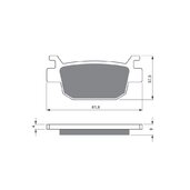 Brzdové obloženie GOLDFREN 287 AD  STREET