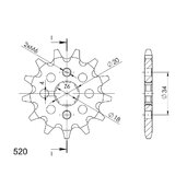 Reťazové koliečko SUPERSPROX CST-328:12 12T, 520