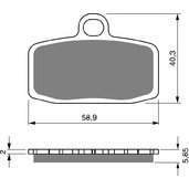 Brzdové obloženie GOLDFREN 308 AD  OFF-ROAD FRONT