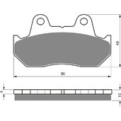 Brzdové obloženie GOLDFREN 050 AD  STREET
