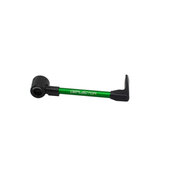 Lever guard ACCOSSATO with green hose and joint right, aluminium