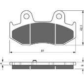 Brzdové obloženie GOLDFREN 267 AD