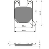 Brzdové obloženie GOLDFREN 008 AD