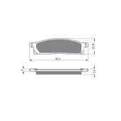 Brzdové obloženie GOLDFREN 034 S33 OFF-ROAD FRONT