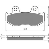 Brzdové obloženie GOLDFREN 188 K5