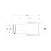 Kónické vzduchové filtre BMC BMC FBSA60-140 Polyuretánová horná časť