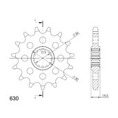 Reťazové koliečko SUPERSPROX CST-330:15 15T, 630