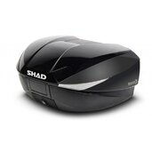 Topcase - s farebným krytom SHAD SH58X Metalická  čierna so zámkom PRÉMIUM