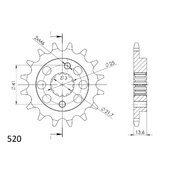 Reťazové koliečko SUPERSPROX CST-1307:15 15T, 520