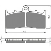 Brzdové obloženie GOLDFREN 194 S33 STREET FRONT