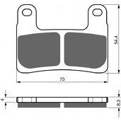 Brzdové obloženie GOLDFREN 397 AD  STREET