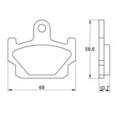 Brzdové obloženie ACCOSSATO AGPA176 OR