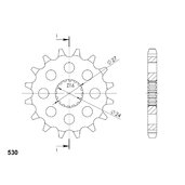 Reťazové koliečko SUPERSPROX CST-423:17 17T, 530