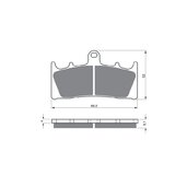 Brzdové obloženie GOLDFREN 039 S33 STREET FRONT
