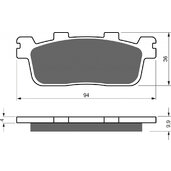 Brzdové obloženie GOLDFREN 355 AD  STREET
