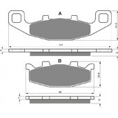 Brzdové obloženie GOLDFREN 013 S33 STREET FRONT