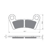 Brzdové obloženie GOLDFREN 343 S33 OFF-ROAD FRONT