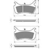 Brzdové obloženie GOLDFREN 414 AD  STREET