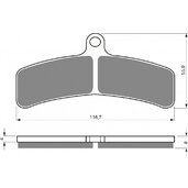 Brzdové obloženie GOLDFREN 130 AD