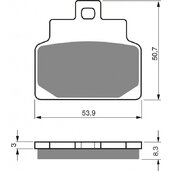 Brzdové obloženie GOLDFREN 170 S3