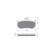 Brzdové obloženie GOLDFREN 235 S33 STREET Zadná