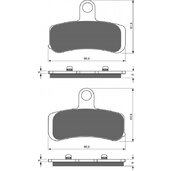 Brzdové obloženie GOLDFREN 275 S33 STREET FRONT