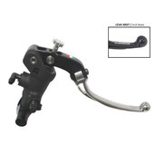 Radial brake master cylinder ACCOSSATO 19 x 20 with folding lever,silver