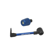 Lever guard ACCOSSATO with blue hose and joint left, aluminium
