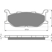 Brzdové obloženie GOLDFREN 048 S33 STREET FRONT