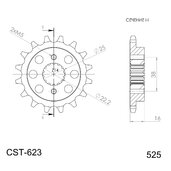 Reťazové koliečko SUPERSPROX CST-623:15 15T, 525