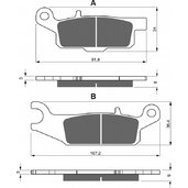 Brzdové obloženie GOLDFREN 256 AD  STREET