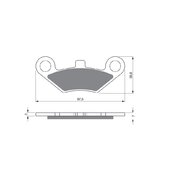 Brzdové obloženie GOLDFREN 284 S3