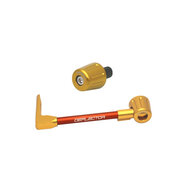 Lever guard ACCOSSATO with orange hose and joint left, aluminium