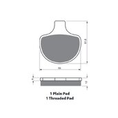 Brzdové obloženie GOLDFREN 057 S33 STREET FRONT