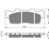 Brzdové obloženie GOLDFREN 302 AD  STREET