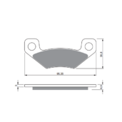 Brzdové obloženie GOLDFREN 315 S33 STREET Zadná