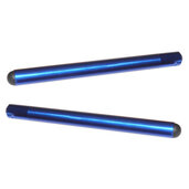 Clip-ons ACCOSSATO aluminium, 250mm with caps, Blue