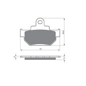 Brzdové obloženie GOLDFREN 030 AD  OFF-ROAD FRONT