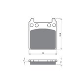 Brzdové obloženie GOLDFREN 171 S3