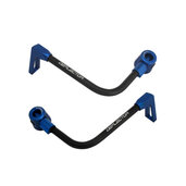 Lever guard ACCOSSATO with black hose and joint right + left , aluminium