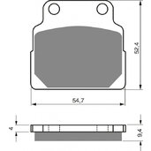 Brzdové obloženie GOLDFREN 149 AD  STREET