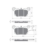 Brzdové obloženie GOLDFREN 377 S33 OFF-ROAD Zadná