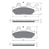 Brzdové obloženie GOLDFREN 345 AD
