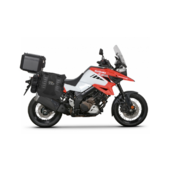 Kompletná sada sedlových brašní SHAD TERRA TR40 adventure a hliníkového vrchného kufra SHAD TERRA BLACK 48L vrátane montážnej sady SHAD SUZUKI DL 1000 V-Strom/ DL 1050 V-Strom