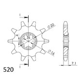 Reťazové koliečko SUPERSPROX CST-1407:10 10T, 520