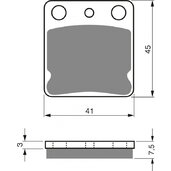 Brzdové obloženie GOLDFREN 144 S3